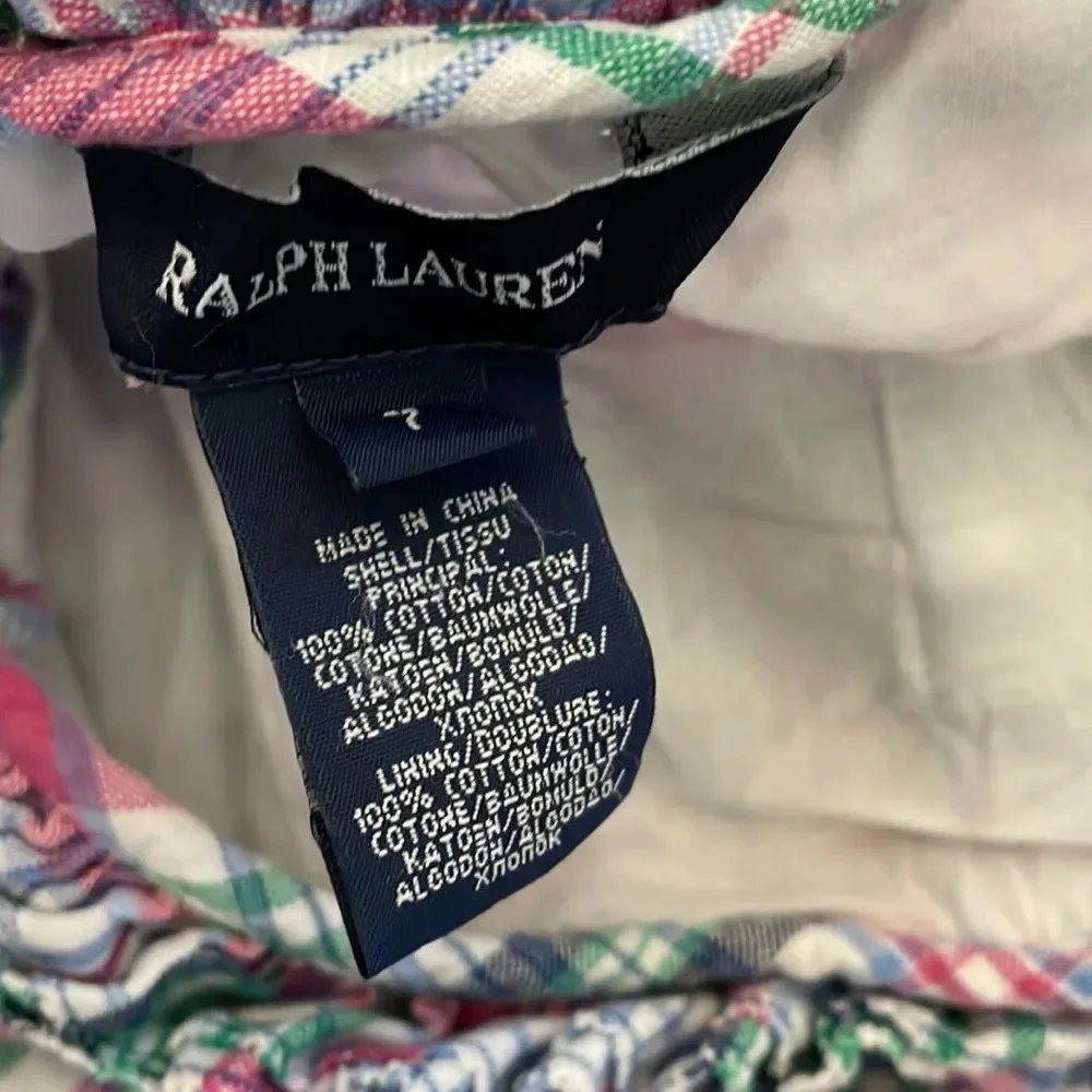Ralph Lauren Plaid Ruffle Dress